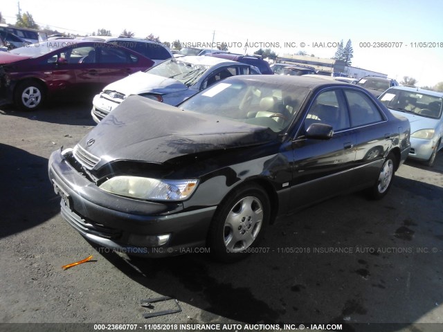 JT8BF28G4Y0279970 - 2000 LEXUS ES 300 BLACK photo 2