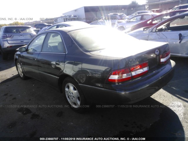 JT8BF28G4Y0279970 - 2000 LEXUS ES 300 BLACK photo 3