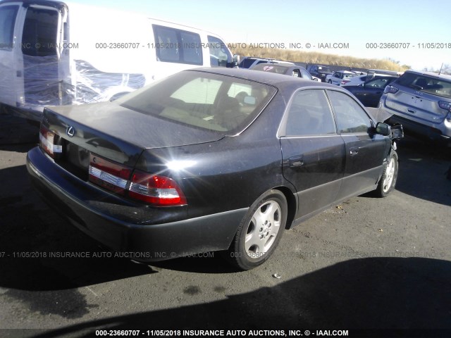 JT8BF28G4Y0279970 - 2000 LEXUS ES 300 BLACK photo 4