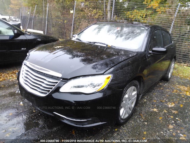 1C3CCBAB0EN124185 - 2014 CHRYSLER 200 LX BLACK photo 2