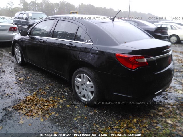 1C3CCBAB0EN124185 - 2014 CHRYSLER 200 LX BLACK photo 3