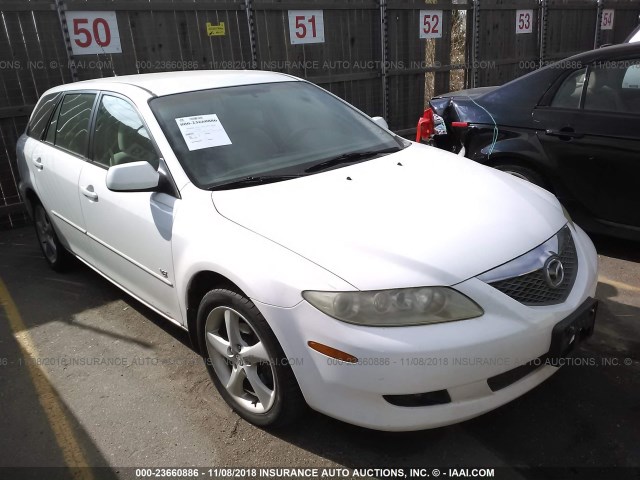 1YVFP82DX45N69204 - 2004 MAZDA 6 S WHITE photo 1