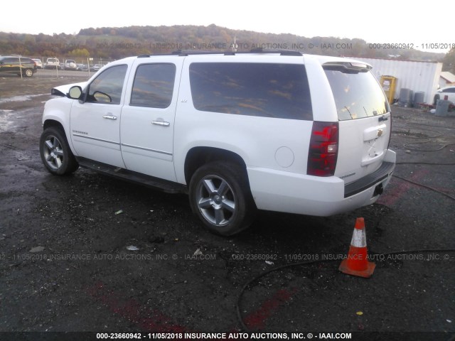 1GNSKKE7XCR110226 - 2012 CHEVROLET SUBURBAN K1500 LTZ WHITE photo 3