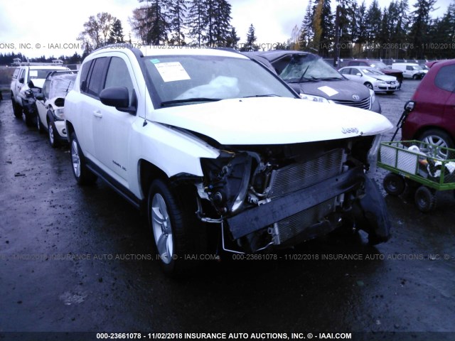 1C4NJCBB7DD169580 - 2013 JEEP COMPASS SPORT WHITE photo 1