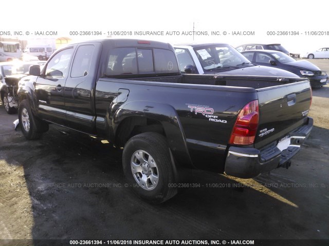 5TETU62N25Z127255 - 2005 TOYOTA TACOMA PRERUNNER ACCESS CAB BLACK photo 3