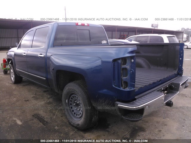 3GCPCSEC8GG244134 - 2016 CHEVROLET SILVERADO C1500 LTZ BLUE photo 3