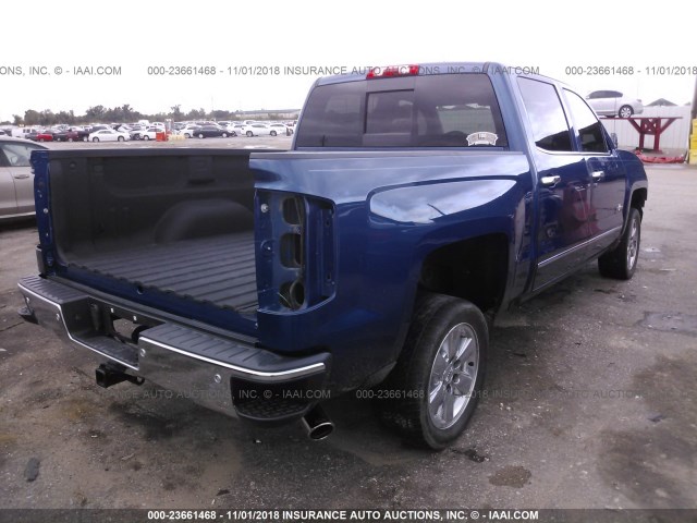 3GCPCSEC8GG244134 - 2016 CHEVROLET SILVERADO C1500 LTZ BLUE photo 4