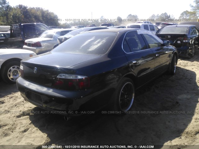 19UUA56922A018175 - 2002 ACURA 3.2TL TYPE-S BLACK photo 4