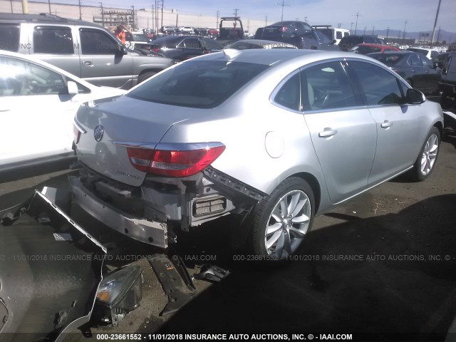 1G4PR5SK6G4149141 - 2016 BUICK VERANO CONVENIENCE SILVER photo 4