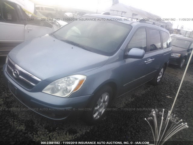 KNDMC233576028409 - 2007 HYUNDAI ENTOURAGE GLS/SE/LIMITED BLUE photo 2