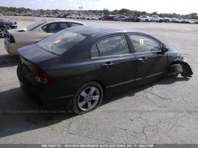 1HGFA16908L017959 - 2008 HONDA CIVIC EXL BLACK photo 4