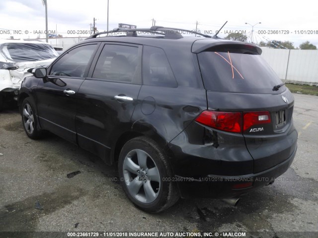 5J8TB18539A006932 - 2009 ACURA RDX TECHNOLOGY BLACK photo 3