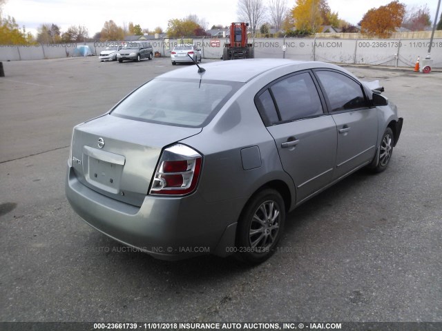 3N1AB61E58L666705 - 2008 NISSAN SENTRA 2.0/2.0S/2.0SL GRAY photo 4