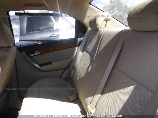 KL1TD56E99B659527 - 2009 CHEVROLET AVEO LS/LT RED photo 8