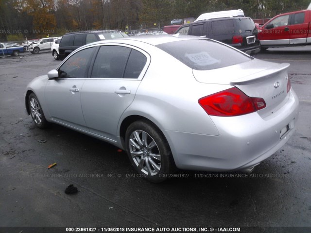 JN1CV6AR0BM404817 - 2011 INFINITI G37 SILVER photo 3