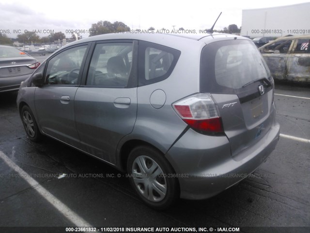 JHMGE8H27AC030891 - 2010 HONDA FIT GRAY photo 3