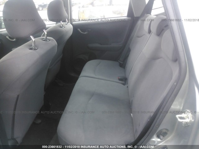 JHMGE8H27AC030891 - 2010 HONDA FIT GRAY photo 8