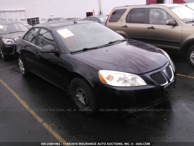 1G2ZF57B584159504 - 2008 PONTIAC G6 VALUE LEADER/BASE BLACK photo 1