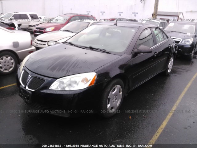 1G2ZF57B584159504 - 2008 PONTIAC G6 VALUE LEADER/BASE BLACK photo 2