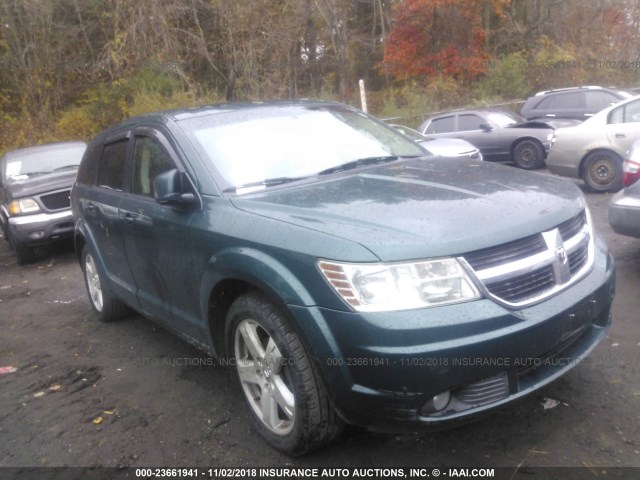 3D4GH57V69T540008 - 2009 DODGE JOURNEY SXT GREEN photo 1