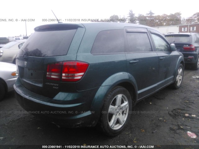 3D4GH57V69T540008 - 2009 DODGE JOURNEY SXT GREEN photo 4