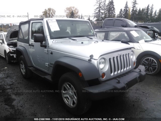 1J4AA2D1XBL543349 - 2011 JEEP WRANGLER SPORT SILVER photo 1