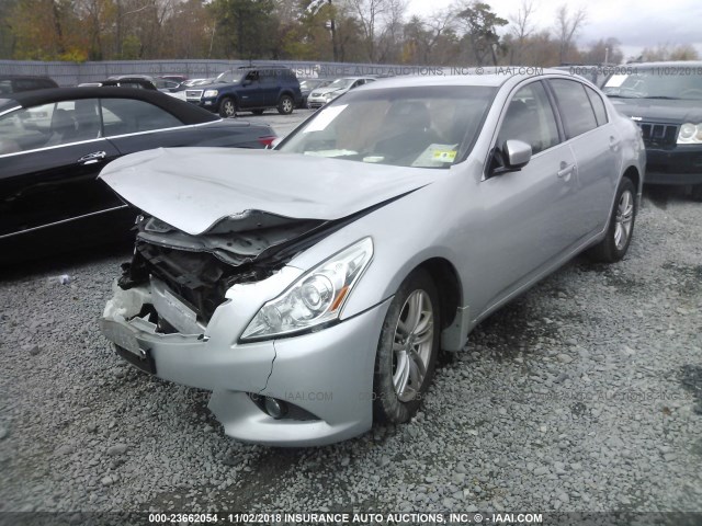 JN1CV6AR7BM355650 - 2011 INFINITI G37 SILVER photo 2