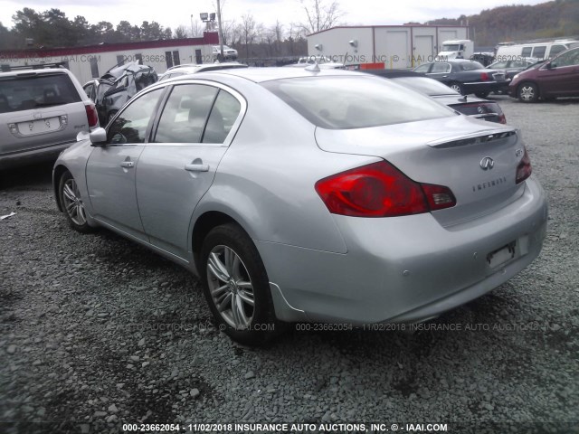 JN1CV6AR7BM355650 - 2011 INFINITI G37 SILVER photo 3