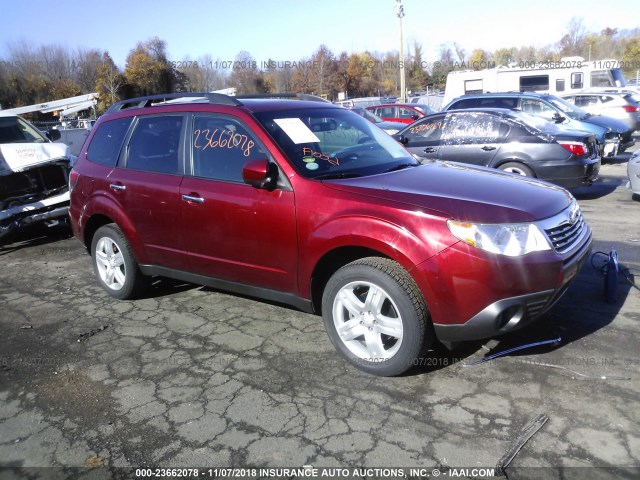 JF2SH64629H791148 - 2009 SUBARU FORESTER 2.5X LIMITED RED photo 1