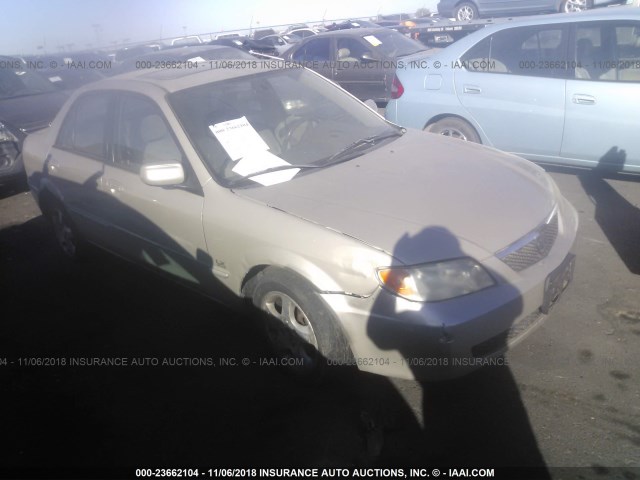 JM1BJ225210476360 - 2001 MAZDA PROTEGE LX/ES ბეჟი ფოტო 1