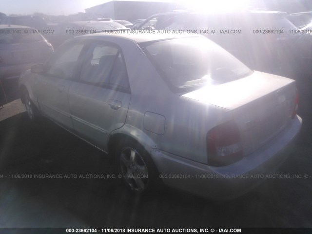 JM1BJ225210476360 - 2001 MAZDA PROTEGE LX/ES ბეჟი ფოტო 3