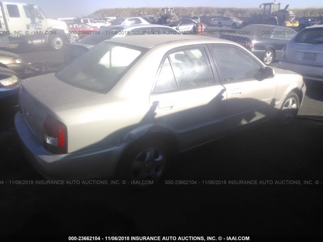 JM1BJ225210476360 - 2001 MAZDA PROTEGE LX/ES ბეჟი ფოტო 4