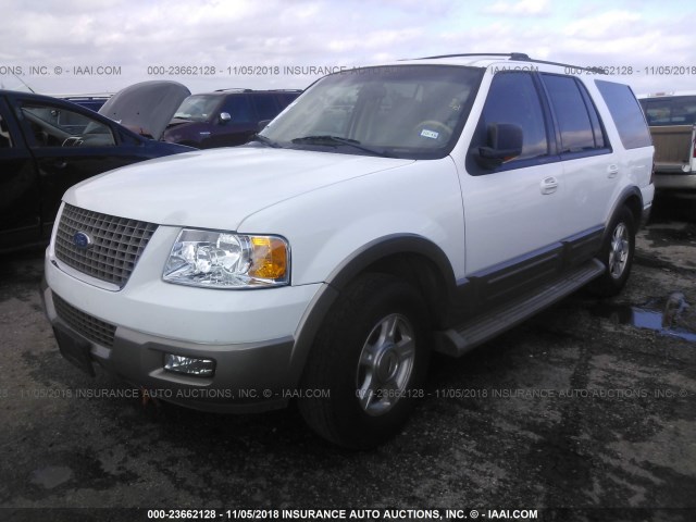 1FMFU17L93LC06081 - 2003 FORD EXPEDITION EDDIE BAUER WHITE photo 2