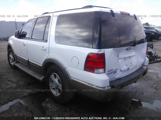 1FMFU17L93LC06081 - 2003 FORD EXPEDITION EDDIE BAUER WHITE photo 3