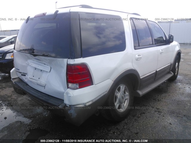 1FMFU17L93LC06081 - 2003 FORD EXPEDITION EDDIE BAUER WHITE photo 4