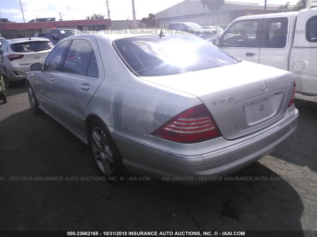 WDBNG70JX6A483954 - 2006 MERCEDES-BENZ S 430 SILVER photo 3
