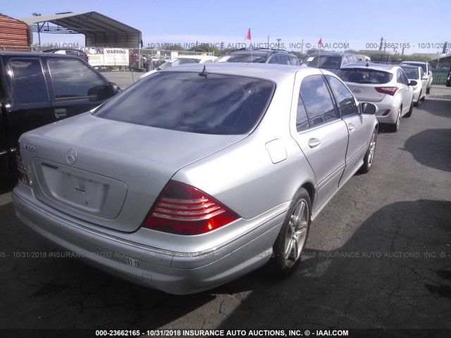 WDBNG70JX6A483954 - 2006 MERCEDES-BENZ S 430 SILVER photo 4