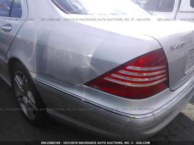 WDBNG70JX6A483954 - 2006 MERCEDES-BENZ S 430 SILVER photo 6