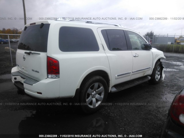 5N1AA0NC7AN617660 - 2010 NISSAN ARMADA SE/TITANIUM/PLATINUM WHITE photo 4