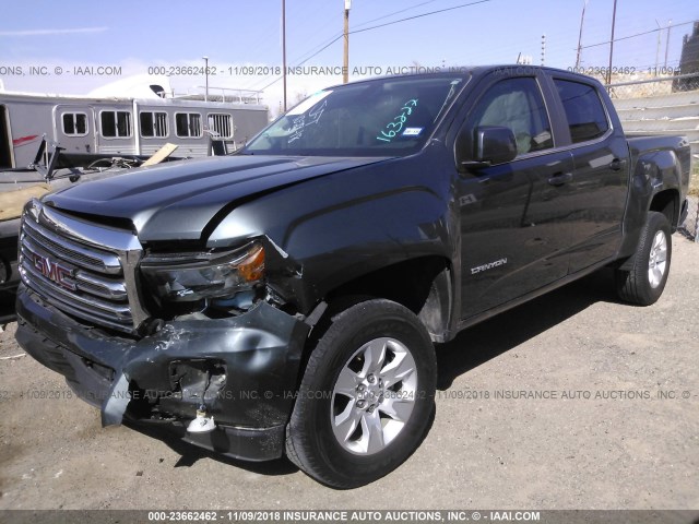 1GTG5CEA0H1163627 - 2017 GMC CANYON SLE GRAY photo 2