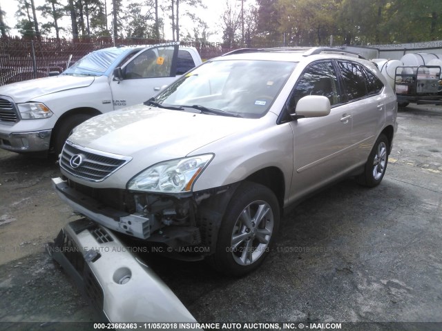 JTJGW31U760002706 - 2006 LEXUS RX 400 GOLD photo 2