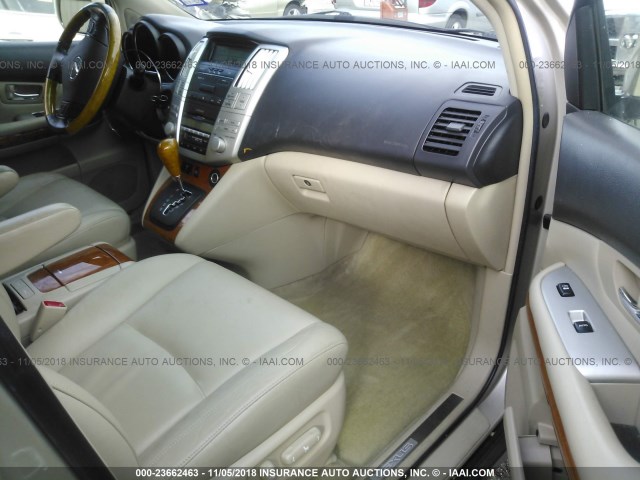 JTJGW31U760002706 - 2006 LEXUS RX 400 GOLD photo 5