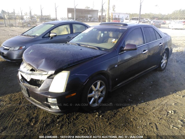 1G6DC67AX60109152 - 2006 CADILLAC STS PURPLE photo 2