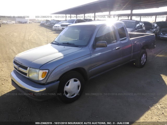 4TAVN52N5WZ040412 - 1998 TOYOTA TACOMA XTRACAB BLUE photo 2