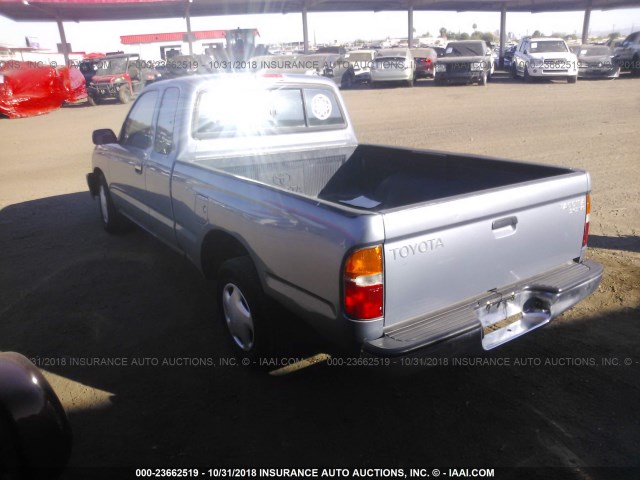 4TAVN52N5WZ040412 - 1998 TOYOTA TACOMA XTRACAB BLUE photo 3