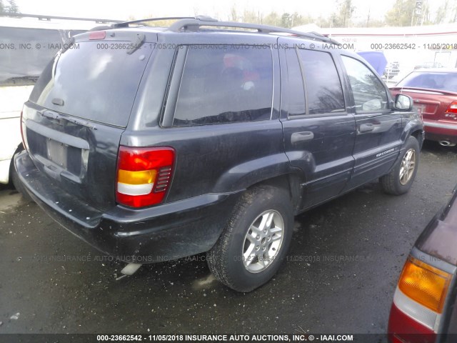 1J4GW48S74C225881 - 2004 JEEP GRAND CHEROKEE LAREDO/COLUMBIA/FREEDOM 黑色 照片 4