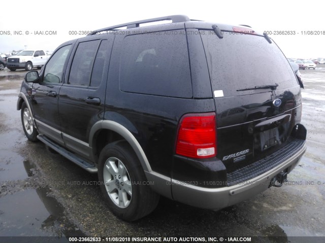 1FMZU64W93ZB01885 - 2003 FORD EXPLORER EDDIE BAUER BLACK photo 3