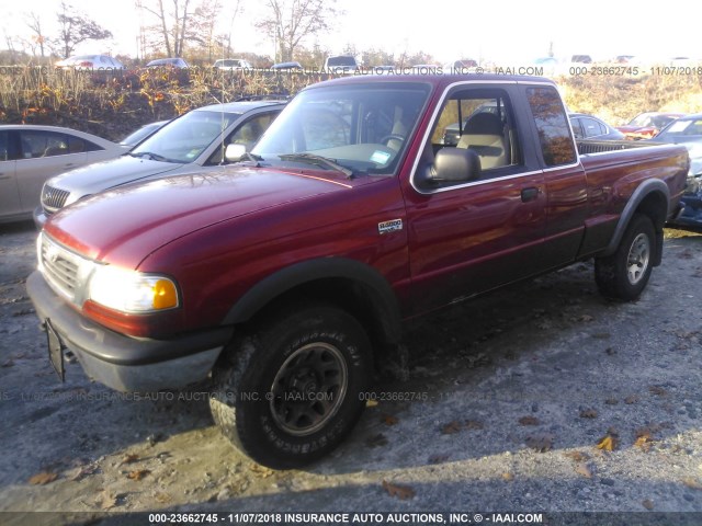 4F4ZR17X5XTM44058 - 1999 MAZDA B4000 CAB PLUS RED photo 2