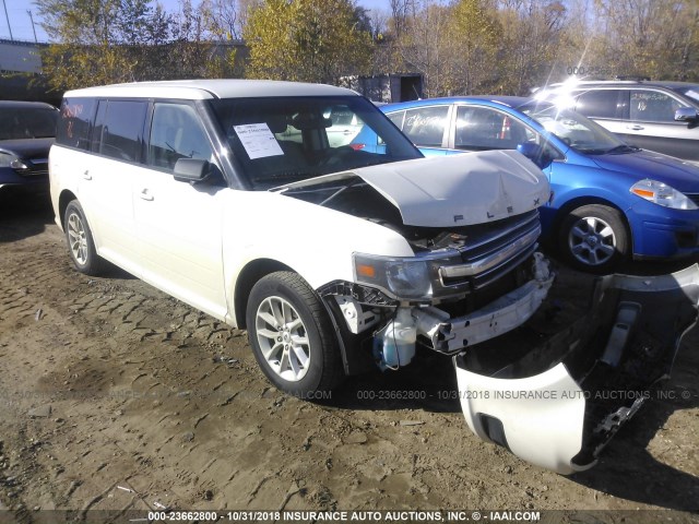 2FMGK5B89DBD22161 - 2013 FORD FLEX SE WHITE photo 1