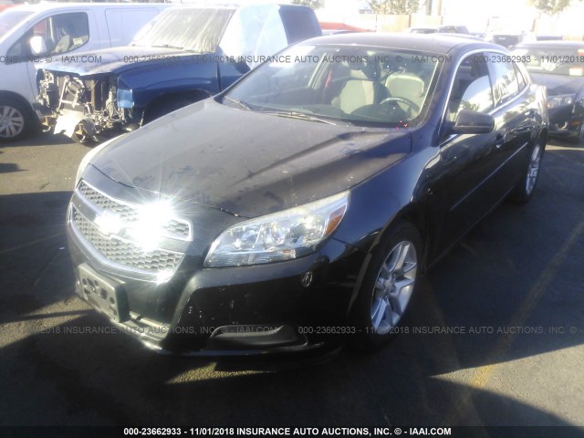 1G11D5SR1DF155959 - 2013 CHEVROLET MALIBU 1LT BLACK photo 2